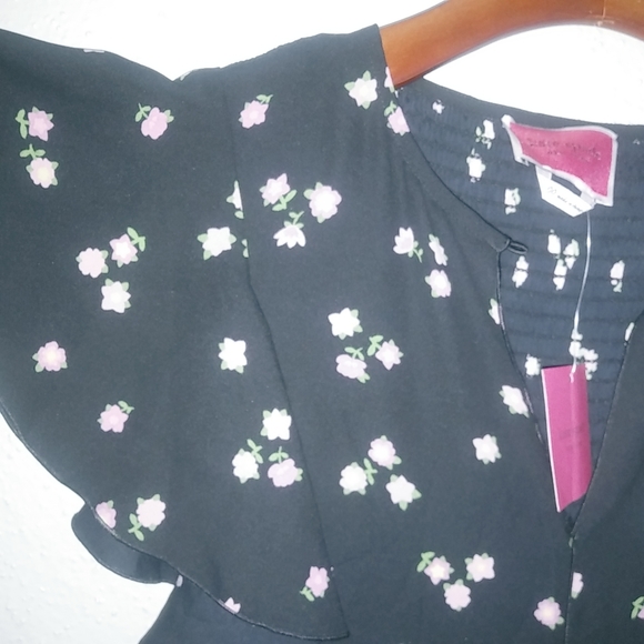 Kate Spade 00 Ditsy Begonia Flutter Sleeve Dress - Picture 4 of 13